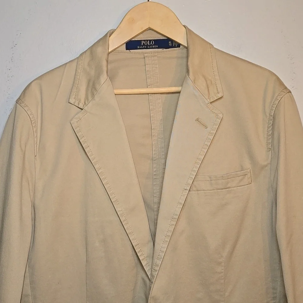 Polo Ralph Lauren Stretch Chino Suit Khaki Jacket Blazer